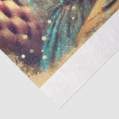 Wonderland Magic Girl en Konijn Teatime Decoupage Tissuepapier (Detail)