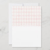 Wonderland Meisje Baby shower Kaart (Achterkant)