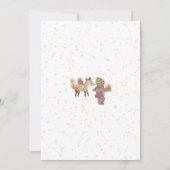 Wonderland Merry Little Christmas Baby shower Kaart (Achterkant)