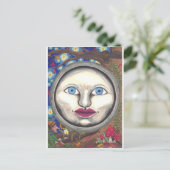 Wonderland Moon Briefkaart (Staand voorkant)