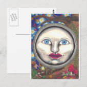 Wonderland Moon Briefkaart (Voorkant / Achterkant)