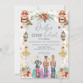 Wonderland Notenkraker Snowflake Verjaardag Kaart (Voorkant)