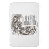 Wonderland op welke manier ik het citaat zou moete badmat (Voorkant Verticaal)