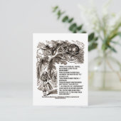 Wonderland op welke manier ik het citaat zou moete briefkaart (Staand voorkant)