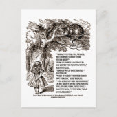 Wonderland op welke manier ik het citaat zou moete briefkaart (Voorkant)