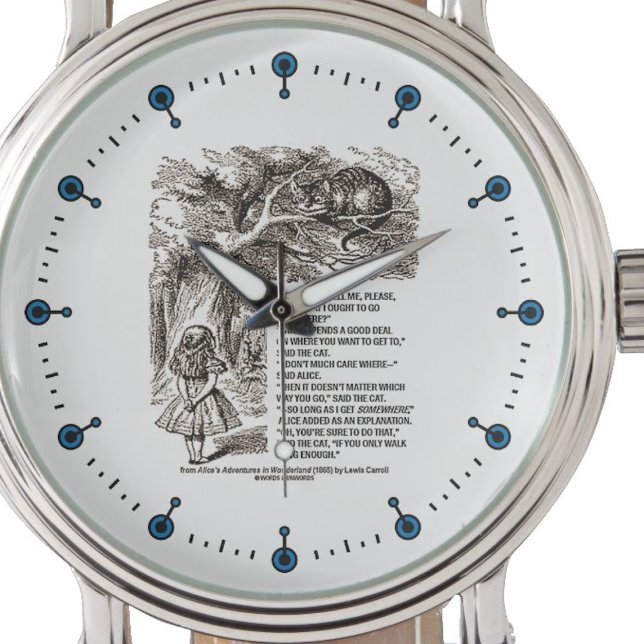 Wonderland op welke manier ik het citaat zou moete horloge (If you are at crossroads, you'll enjoy this Wonderland "Which Way I Ought To Go" passage watch!)