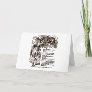 Wonderland op welke manier ik het citaat zou moete kaart