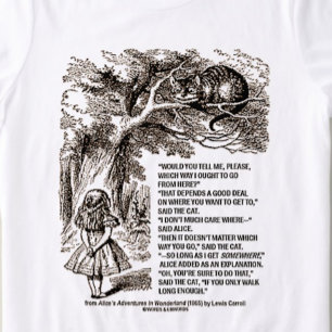 Wonderland op welke manier ik het citaat zou moete Tri-Blend shirt