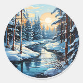 Wonderland Pine Forest Sticker (Voorkant)