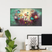 Wonderland Poster Huge eye Birds (Thuiskantoor)