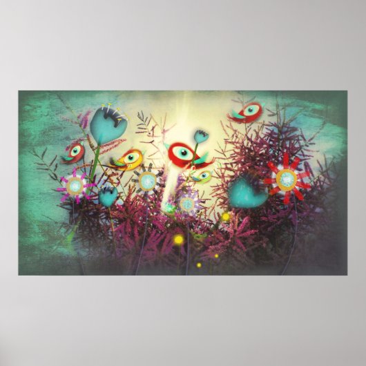 Wonderland Poster Huge eye Birds (Voorkant)