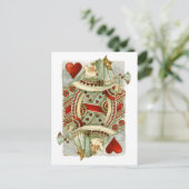 Wonderland Queen of Hearts Briefkaart (Staand voorkant)