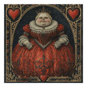 Wonderland Queen of Hearts: Crimson Commando Perfect Poster