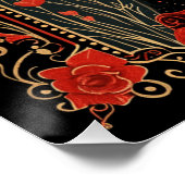 Wonderland Queen of Hearts: Heart Dictator voor he Perfect Poster (Hoek)