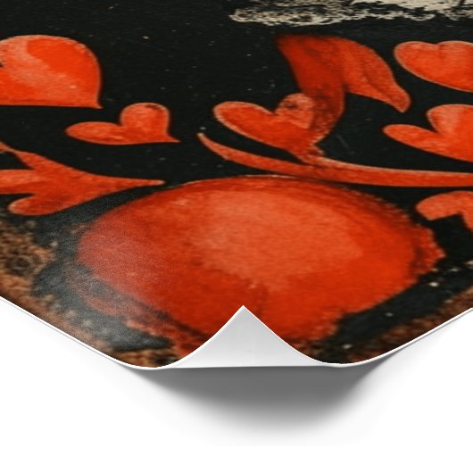 Wonderland Queen of Hearts: Koninklijk temperament Perfect Poster (Hoek)