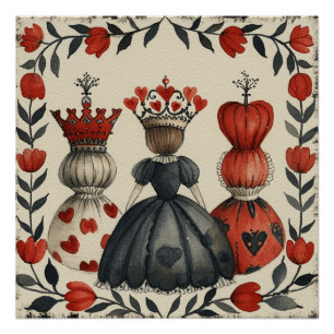 Wonderland Queen of Hearts: Wonderland Rule Perfect Poster
