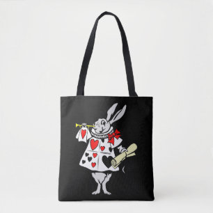 Wonderland Rabbit Easter Bunny Speling Music Tote Bag