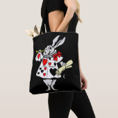 Wonderland Rabbit Easter Bunny Speling Music Tote Bag (Dichtbij)