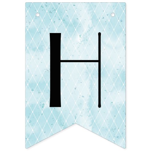 Wonderland Rabbit Happy Birthday Vlaggetjes (Tweede vlag)