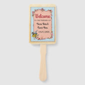 Wonderland Rabbit Trouwprogramma  Fan Handwaaier (Voorkant)