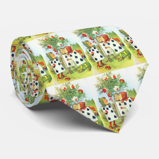 Wonderland Rozen Stropdas (Opgerold)