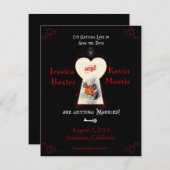 Wonderland Save the Date Kaart (Voorkant / Achterkant)