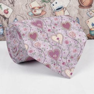 Wonderland Sering Classic Patroon Necktie Stropdas