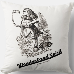 Wonderland Spirit Alice en haar Flamingo Humor Kussen