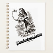 Wonderland Spirit Alice En Haar Flamingo Humor Planner (Voorkant)