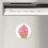 Wonderland Sprinkles Cupcake Magneet (Insitu (Vaatwasser))
