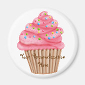 Wonderland Sprinkles Cupcake Magneet (Voorkant)
