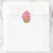 Wonderland Sprinkles Cupcake Ronde Sticker (Tas)