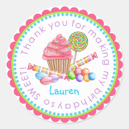 Wonderland Sweet Shop Stickers (Voorkant)