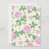 Wonderland Tea Party Birthday Invitation Kaart (Achterkant)