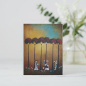 Wonderland Tea Party Briefkaart (Staand voorkant)