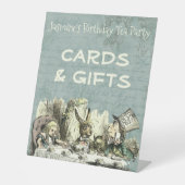  Wonderland Tea Party Gifts Tabletop Reclamebord Met Voetstuk (Voorkant)