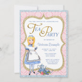 Wonderland Tea Party Kaart (Voorkant)