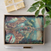 Wonderland Tea Party Magical Fantasy Decoupage Tissuepapier (Geschenk)