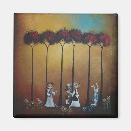 Wonderland Tea Party Magneet (Voorkant)