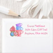 Wonderland Tea Party retour adreslabels Etiket (Insitu)