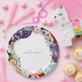 Wonderland Tea Party Sprookjesachtige Kinderverjaa Papieren Bordje (Feest)