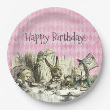  Wonderland Tea Pink Party Paper Borden