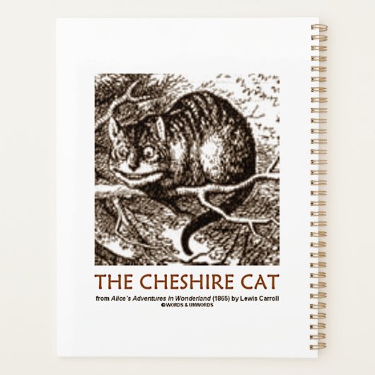 Wonderland The Cheshire Cat Planner (Achterkant)