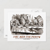 Wonderland The Mad Tea Party Briefkaart (Voorkant / Achterkant)
