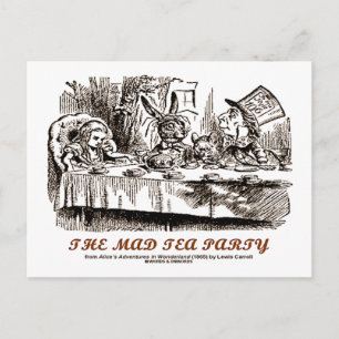 Wonderland The Mad Tea Party Briefkaart