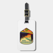 Wonderland Trail Kleuren Bagagelabel (Voorkant verticaal)