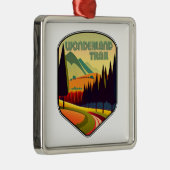 Wonderland Trail Kleuren Metalen Ornament (Rechts)