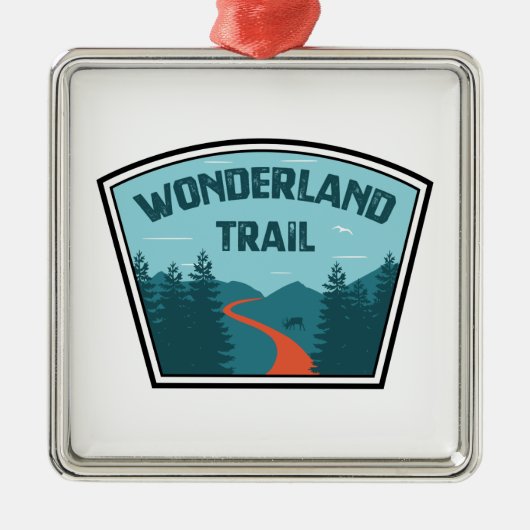 Wonderland Trail Metalen Ornament (Voorkant)