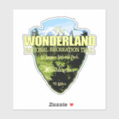 Wonderland Trail (pijlpunt) Sticker (Vel)