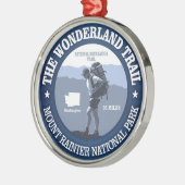 Wonderland Trail (rd) Metalen Ornament (Links)